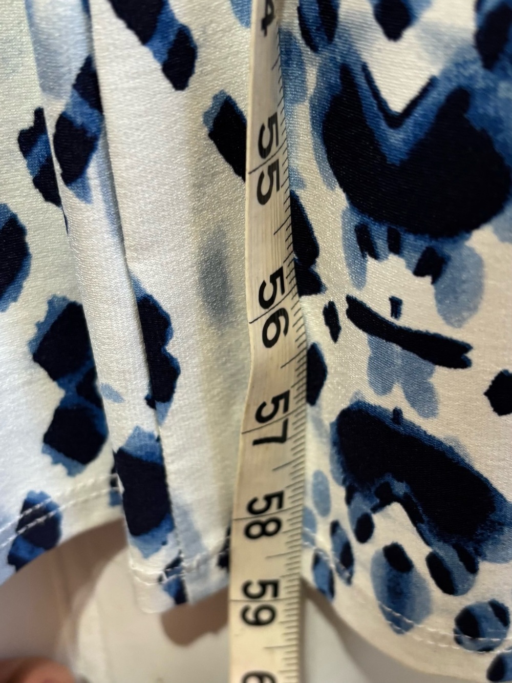Chico’s Blue White Geometric Halter Maxi Dress Resort Vacation Boho 2/ Large - Picture 13 of 13